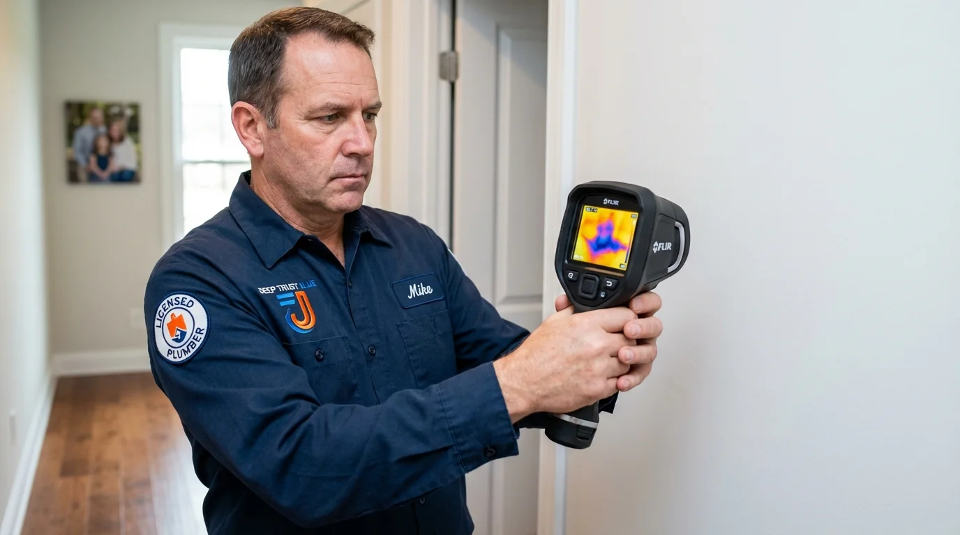 Thermal imaging leak detection by Johns Plumbing LLC in Oil City